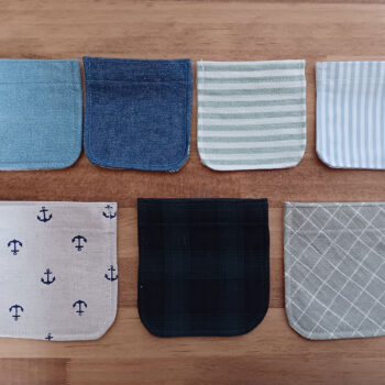 色々なサイズと柄のアイロンポケット